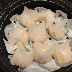The Dumpling Garden  - Shrimp Dumplings - so good! Plentiful shrimp and great flavor!