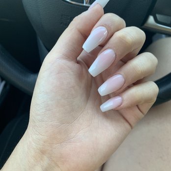 L B Nails - Full set ombré nails - Nail Salons Near Me - Dublin, California