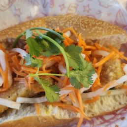 Crispy tofu banh mi Crispy tofu banh mi