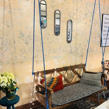 Before & After - a living room with a swing - Desserts Near Me - Leadville, Colorado Before & After - a living room with a swing - Desserts Near Me - Leadville, Colorado