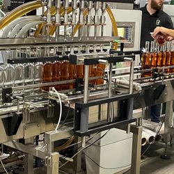 Jefferson's Bourbon Visitor Center at KY Artisan Distillery - Bottling line