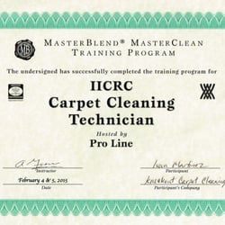 Knockout Carpet Cleaning - Technician certification