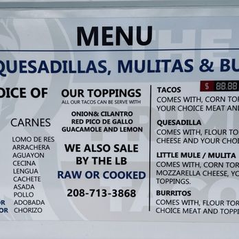 Prime Taco - The Prime Taco Menu - Mexican Near Me - Boise, Idaho