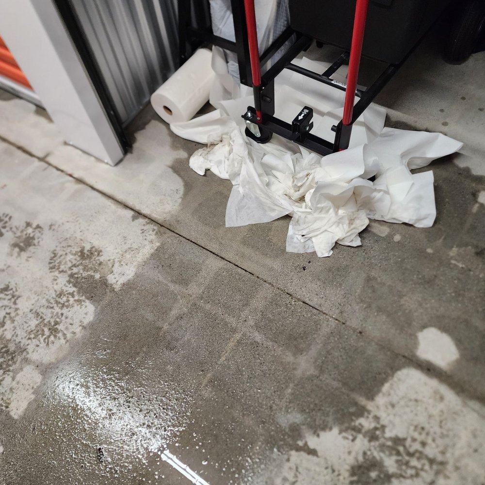 Public Storage - February 1, 2024 approx. 5:10 pm. BUT water DAMAGE WAS already soaking in from January 31, 2024 winter rain storm! - Self Storage Near Me - Los Angeles, California