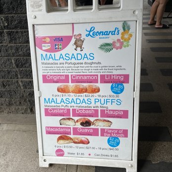 Leonard's Bakery - Menu - Bakeries Near Me - Honolulu, Hawaii Leonard's Bakery - Menu - Bakeries Near Me - Honolulu, Hawaii