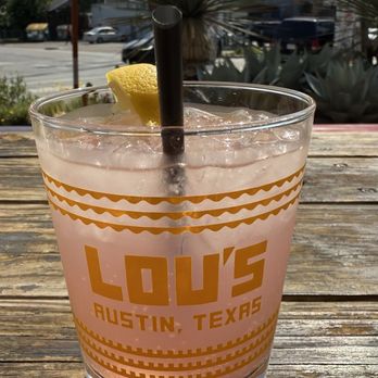 Lou's - Pink Raspberry Lemonade, light sugar - New American Near Me - Austin, Texas