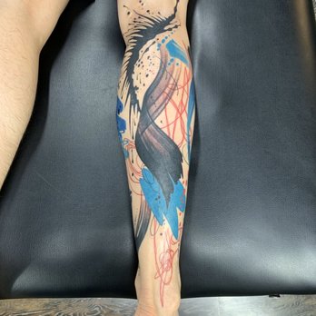 Abxtract Tattoo - Third session of my calf tattoo - Tattoo Near Me - Los Angeles, California Abxtract Tattoo - Third session of my calf tattoo - Tattoo Near Me - Los Angeles, California