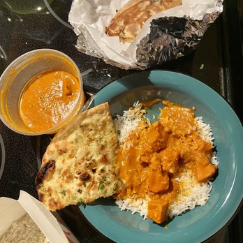 Food Belly - Chicken Tikka Masala, Onion Kulcha Naan - Indian Near Me - Corsicana, Texas