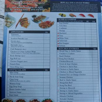 Ichiban - These are the buffet menus! - Chinese Near Me - Erie, Pennsylvania Ichiban - These are the buffet menus! - Chinese Near Me - Erie, Pennsylvania