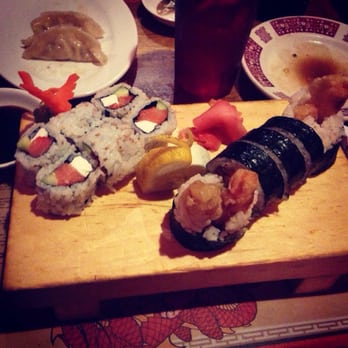 Oriental Delight - Sweet potato maki and Philadelphia roll. So delicious! - Chinese Near Me - Dover, New Hampshire Oriental Delight - Sweet potato maki and Philadelphia roll. So delicious! - Chinese Near Me - Dover, New Hampshire