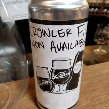 The Bruery - Crowler crafted to convince curious customers to carry away consumables - Breweries Near Me - Placentia, California