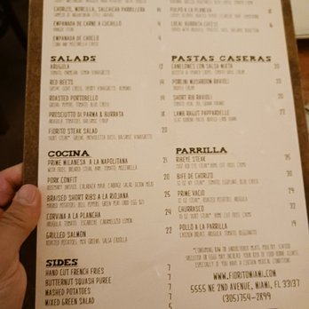 Fiorito - menu - Argentine Near Me - Miami, Florida Fiorito - menu - Argentine Near Me - Miami, Florida