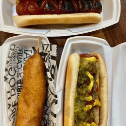 The Original Hot Dog Factory - 2 American classic dogs & 1 corndog 7/16/22