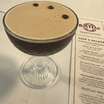 Rusteak - Espresso Martini - New American Near Me - Orlando, Florida