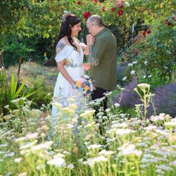 The Hidden Table - Newly married happy couple