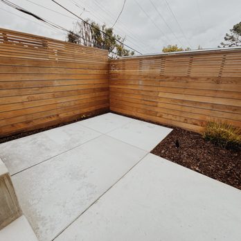 Ideal Landscape & Concrete - (2024) New concrete pad, perfectly matching the existing concrete in backyard - Landscaping Near Me Ideal Landscape & Concrete - (2024) New concrete pad, perfectly matching the existing concrete in backyard - Landscaping Near Me