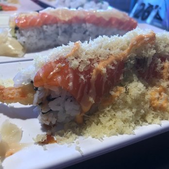 Fat Fish Sushi - Tempura shrimp with salmon - Sushi Bars Near Me - Pleasanton, California Fat Fish Sushi - Tempura shrimp with salmon - Sushi Bars Near Me - Pleasanton, California