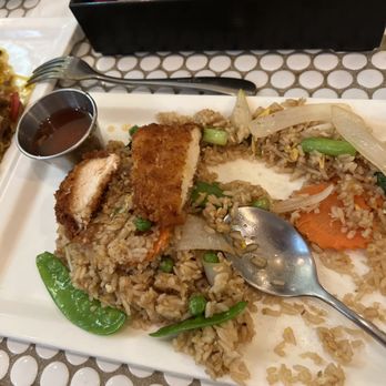 Thai Noodle Bar - This my Crispy Chicken Fried Rice, slaps, so much better than fried rice you'd find at your local mall food court, idk how they do it - Thai Near Me - Quincy, Massachusetts Thai Noodle Bar - This my Crispy Chicken Fried Rice, slaps, so much better than fried rice you'd find at your local mall food court, idk how they do it - Thai Near Me - Quincy, Massachusetts