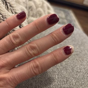Aksarben Nails - Awful. After 5-6 days I should've  gone back to get them fixed. I'll never go back. This was the worst dip I've ever experienced. - Nail Salons Near Me - Omaha, Nebraska
