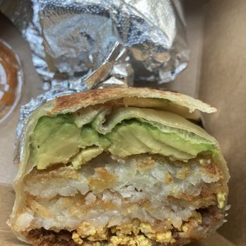 Vida Pura - Burrito, almost no tofu scramble or soyrizo. - Breakfast & Brunch Near Me - Los Angeles, California Vida Pura - Burrito, almost no tofu scramble or soyrizo. - Breakfast & Brunch Near Me - Los Angeles, California