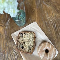 Grass Roots Kitchen - Vegan banana bread and vegan gluten free pumpkin donut
