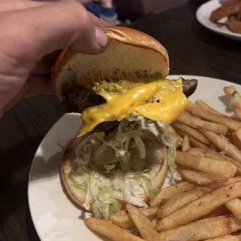 Applebee's Grill + Bar - This is there neighborhood double burger it was just one patty cut in half avoid ordering this at all cost at least at this location. - American Near Me - Asheville, North Carolina Applebee's Grill + Bar - This is there neighborhood double burger it was just one patty cut in half avoid ordering this at all cost at least at this location. - American Near Me - Asheville, North Carolina