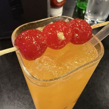Super Sandys - Especial Super Sandys garnished with gold-dusted cherries - Venezuelan Near Me - Flower Mound, Texas