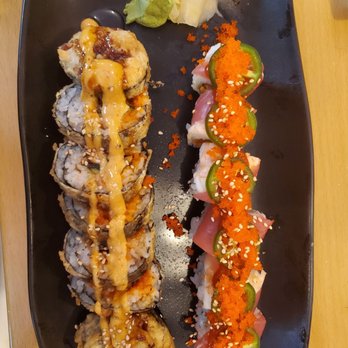 Oishii - Houston roll on the left and Allen & Niki on the right - Sushi Bars Near Me - Houston, Texas