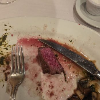 Amber Steakhouse - Medium cooked steak? No way this is medium. - Steakhouses Near Me - Brooklyn, New York