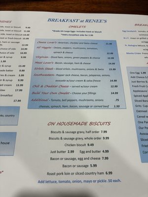 Menu photo 2 Renee’s Family Restaurant Vinton, VA Menu photo 2 Renee’s Family Restaurant Vinton, VA