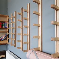 Nora Kasanicka Joinery - Yoga matt holders.