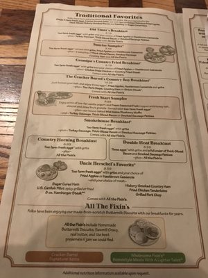 Menu photo 5 Cracker Barrel Old Country Store Lithia Springs, GA