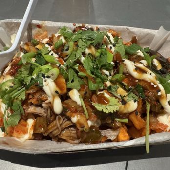 Black Cat Kitchen - Bulgogi loaded sweet potato fries - Food Trucks Near Me - Pawleys Island, South Carolina