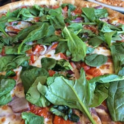 Pizza Hut - Spinach ,onion, Roma tomatoes and Alfredo sauce