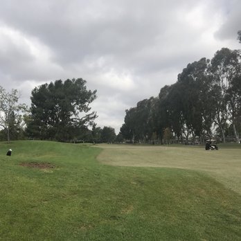 Rio Hondo Golf Course - #11, par 5, water up on left side in green and homes (OB) run parallel of this hole on your right. 04/2018 - Golf Near Me - Downey, California Rio Hondo Golf Course - #11, par 5, water up on left side in green and homes (OB) run parallel of this hole on your right. 04/2018 - Golf Near Me - Downey, California