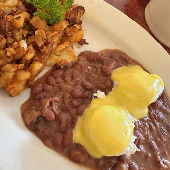 Lucile's Creole Cafe - Cajun Breakfast: Red beans, poached eggs, and hollandaise. - Cafes Near Me - Erie, Colorado Lucile's Creole Cafe - Cajun Breakfast: Red beans, poached eggs, and hollandaise. - Cafes Near Me - Erie, Colorado