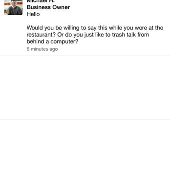 Ivan Ramen - Owner messaged me this after a bad review... Can't believe he would attack me after posting my honest opinion.... - Ramen Near Me - New York, New York Ivan Ramen - Owner messaged me this after a bad review... Can't believe he would attack me after posting my honest opinion.... - Ramen Near Me - New York, New York