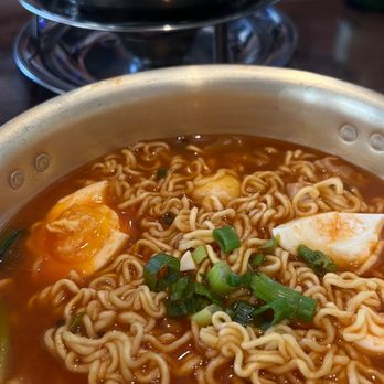 Pocha 54 Korean Tapas - KOREAN SPICY RAMEN and KOREAN ARMY POT in the back - Korean Near Me - Phoenix, Arizona