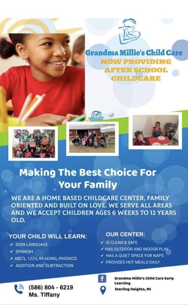 Grandma Millie’s Childcare - childcare center in Sterling Heights, MI