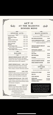 Menu photo 4 Majestic Theater Scott City, KS Menu photo 4 Majestic Theater Scott City, KS
