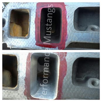 Performance Mustangs - Cylinder head porting (Intake side). - Auto Repair Near Me - Hawaiian Gardens, California