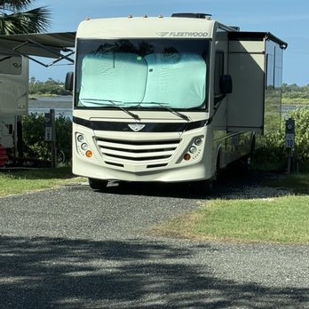 Sunset Point At Cedar Key - Our motorhome at Sunset Point. - RV Parks Near Me - Cedar Key, Florida Sunset Point At Cedar Key - Our motorhome at Sunset Point. - RV Parks Near Me - Cedar Key, Florida