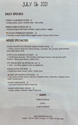 Menu photo 3 Kojak's Houston, TX Menu photo 3 Kojak's Houston, TX