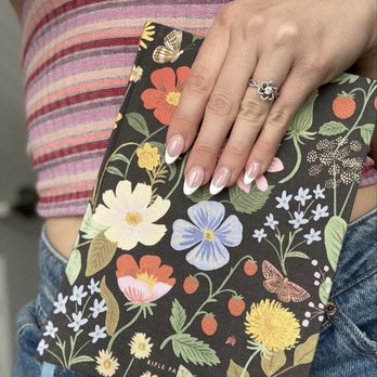 Sunshine Nails & Spa - French manicure almond shape by Mimi - Nail Salons Near Me - Broomfield, Colorado Sunshine Nails & Spa - French manicure almond shape by Mimi - Nail Salons Near Me - Broomfield, Colorado