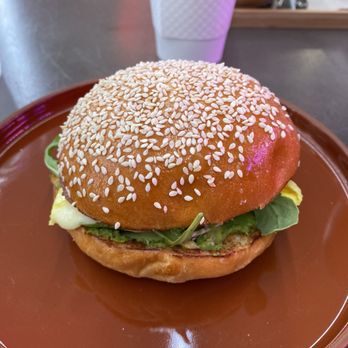 Cafe Club - Fresh organic eggs and avocado breakfast sandwich.  Very fresh ingredients and delicious. - Sandwiches Near Me - Hollywood, Florida