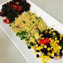 Yale Cabaret - a plate of food with rice and vegetables - salad, food, salads - Performing Arts Near Me - New Haven, Connecticut