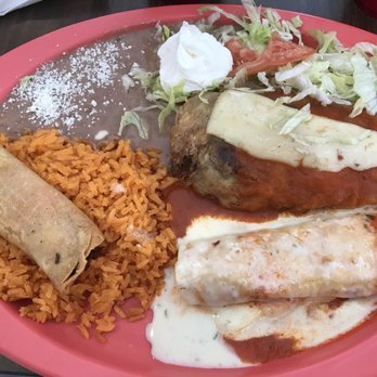 La Hacienda - The combo with cheese enchilada, chicken flouta, and chili relleno - Mexican Near Me - Ocala, Florida La Hacienda - The combo with cheese enchilada, chicken flouta, and chili relleno - Mexican Near Me - Ocala, Florida
