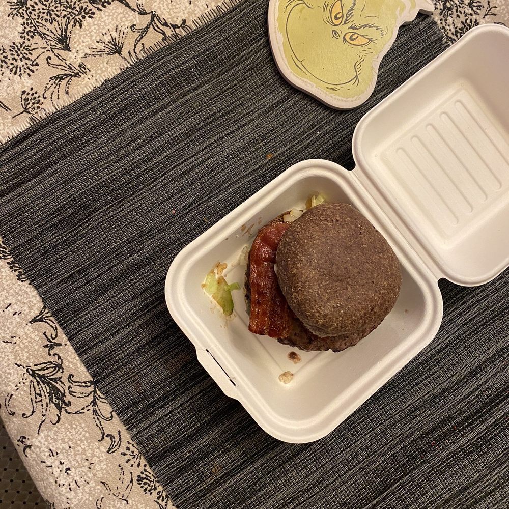 Toxic Burger - Bacon blue burger with keto bun - Burgers Near Me - Creswell, Oregon Toxic Burger - Bacon blue burger with keto bun - Burgers Near Me - Creswell, Oregon
