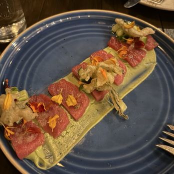 The Lark - Bluefin Tuna Crudo Plate - New American Near Me - Santa Barbara, California The Lark - Bluefin Tuna Crudo Plate - New American Near Me - Santa Barbara, California