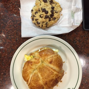 Sausalito Bakery & Cafe - Egg croissant sandwich and a chocolate chip cookie for brunch. Yummy. - Coffee & Tea Near Me - Sausalito, California Sausalito Bakery & Cafe - Egg croissant sandwich and a chocolate chip cookie for brunch. Yummy. - Coffee & Tea Near Me - Sausalito, California